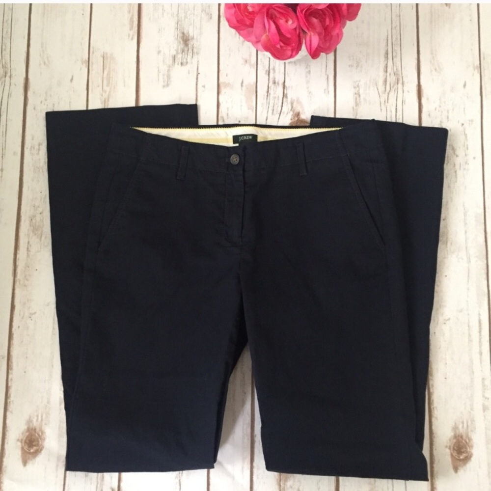 J Crew Navy Blue Chino Trousers City Fit size 2
